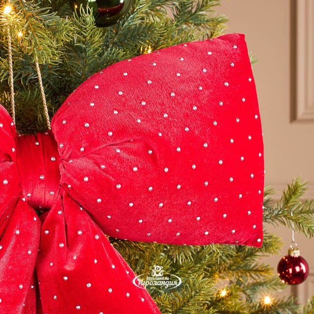 Бант на елку Bomont - Crystal Elegant 50*39 см алый Edelman