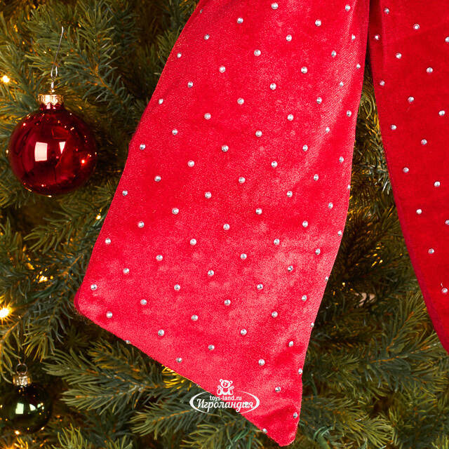 Бант на елку Bomont - Crystal Elegant 50*39 см алый Edelman