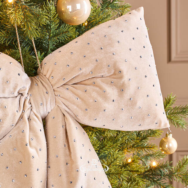 Бант на елку Bomont - Crystal Elegant 50*39 см кремовый Edelman