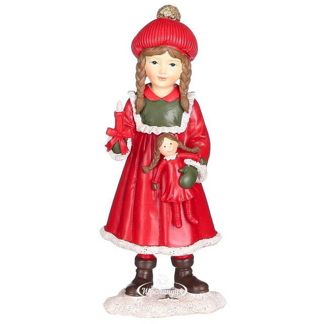 Новогодние фигурки Дети с подарками - Счастливое Рождество 19 см, 2 шт Edelman