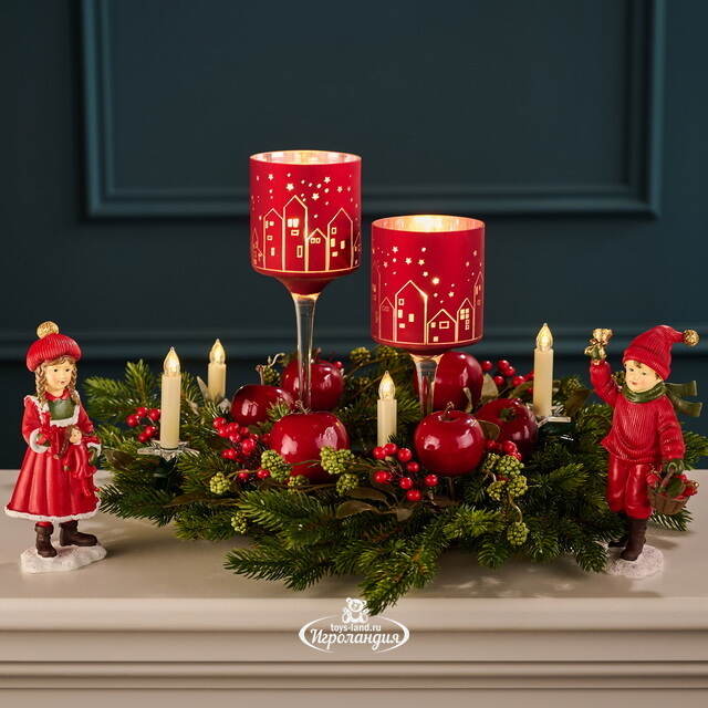 Набор стеклянных подсвечников Masaron 25-30 см, 2 шт Boltze (Больтце)