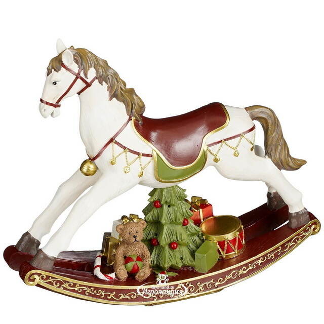 Новогодняя статуэтка Лошадка-качалка Alroy 30 см Edelman