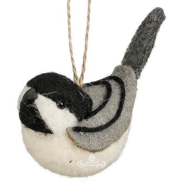 Елочные игрушки Птички: Воробьи-Синички 13 см, 3 шт Edelman