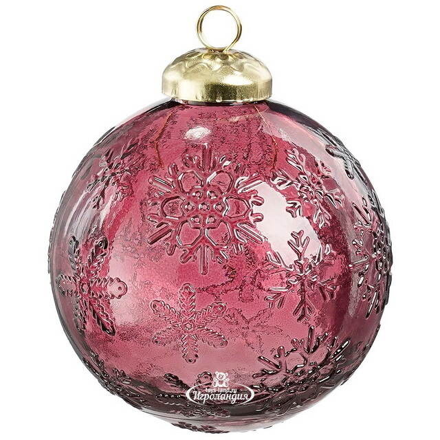 Стеклянные елочные шары Relaxation: Вишневый Глинтвейн 8 см, 6 шт Edelman