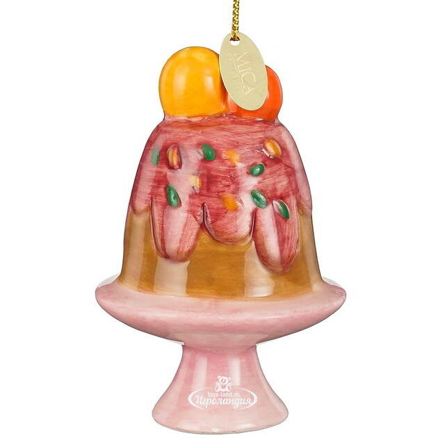 Елочная игрушка Торт Бурфи - Limena 9 см Edelman