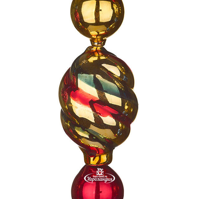 Набор стеклянных елочных игрушек Barnettby Grace 15 см, 3 шт Kaemingk