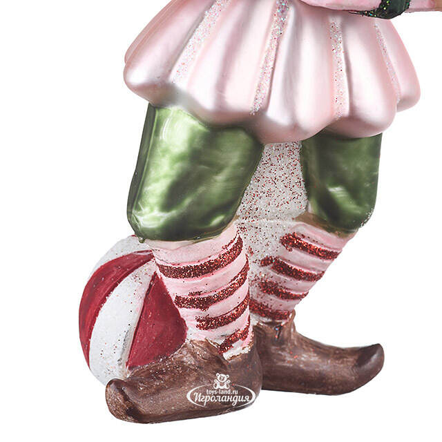 Стеклянная елочная игрушка Гномик - Retro Christmas 17 см Winter Deco