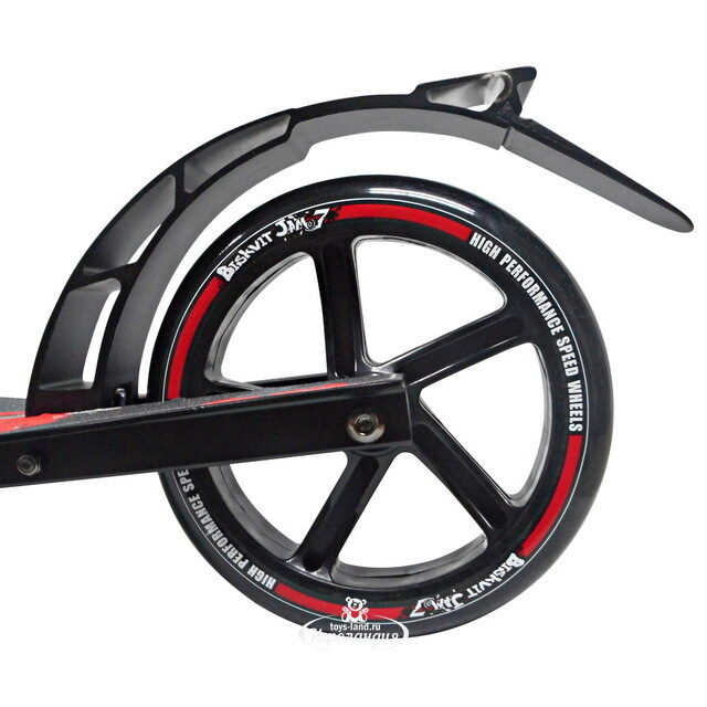 Городской самокат "Biskvit Jam 7 Ultimate Pro" с бортовым компьютером, 230/200 мм, черно-красный Biskvit Jam