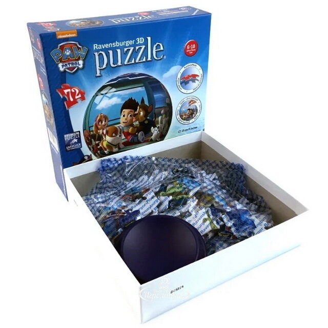 3D Пазл Щенячий патруль, 72 элемента Ravensburger