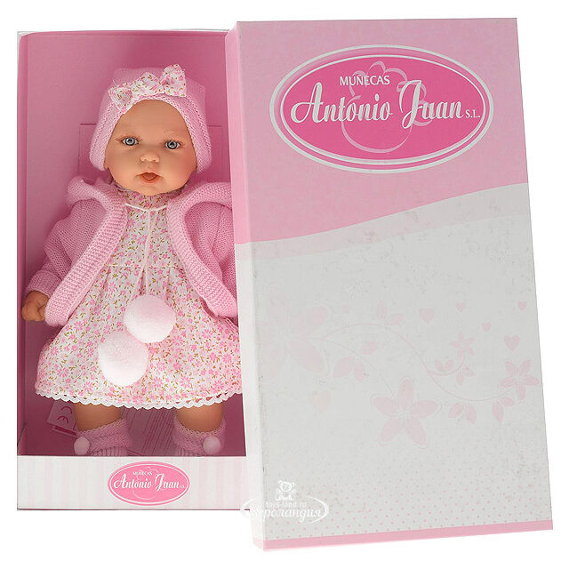 Кукла Азалия в розовом 27 см говорящая Antonio Juan Munecas
