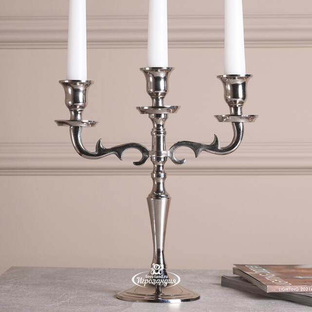 Подсвечник-канделябр на 3 свечи Авиньон 26 см Boltze