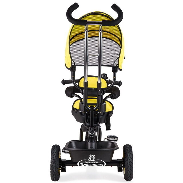 Трехколесный велосипед-коляска Small Rider Voyager с ручкой и козырьком, желтый Small Rider