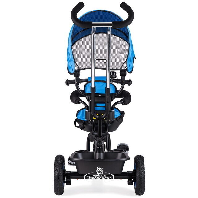 Трехколесный велосипед-коляска Small Rider Voyager с ручкой и козырьком, синий Small Rider