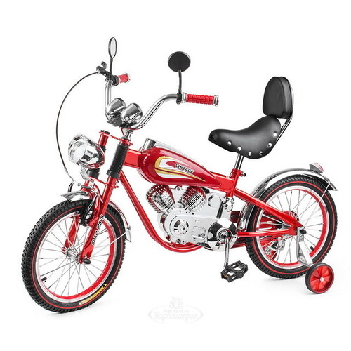 Коллекционный велосипед-мотоцикл Small Rider Motobike Vintage, колеса 16", красный Small Rider