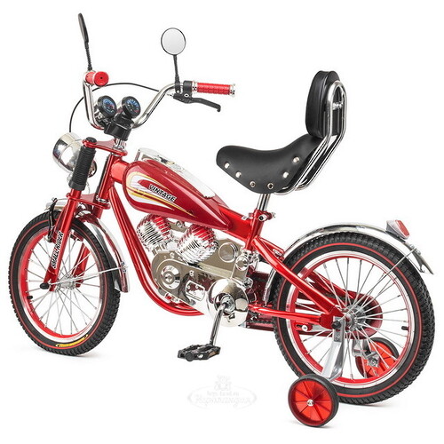Коллекционный велосипед-мотоцикл Small Rider Motobike Vintage, колеса 16", красный Small Rider