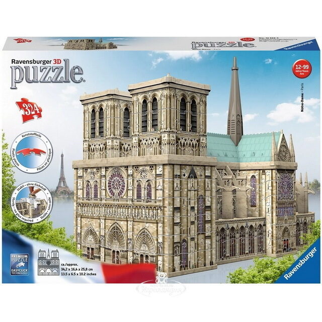 3D Пазл Нотр Дам, 216 элементов Ravensburger