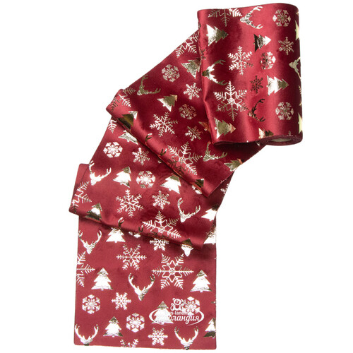 Декоративная лента Vellure Rosso: Снежный Лес 270*15 см Due Esse Christmas