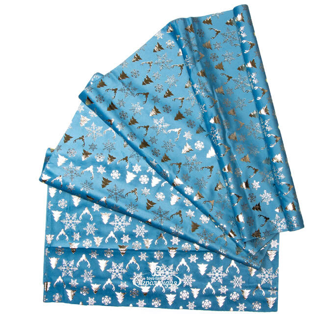 Новогодняя дорожка Via Celeste - Зимний Лес 270*48 см Due Esse Christmas