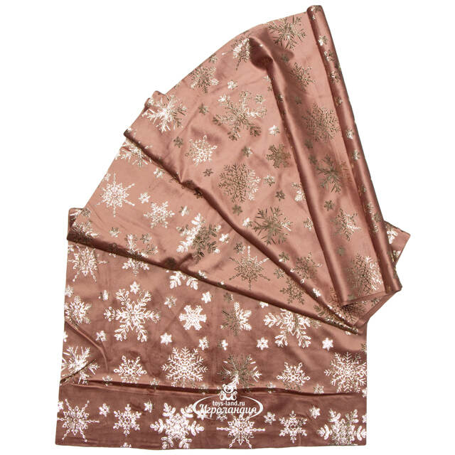 Новогодняя дорожка Rosantico - Снежинки 270*48 см Due Esse Christmas