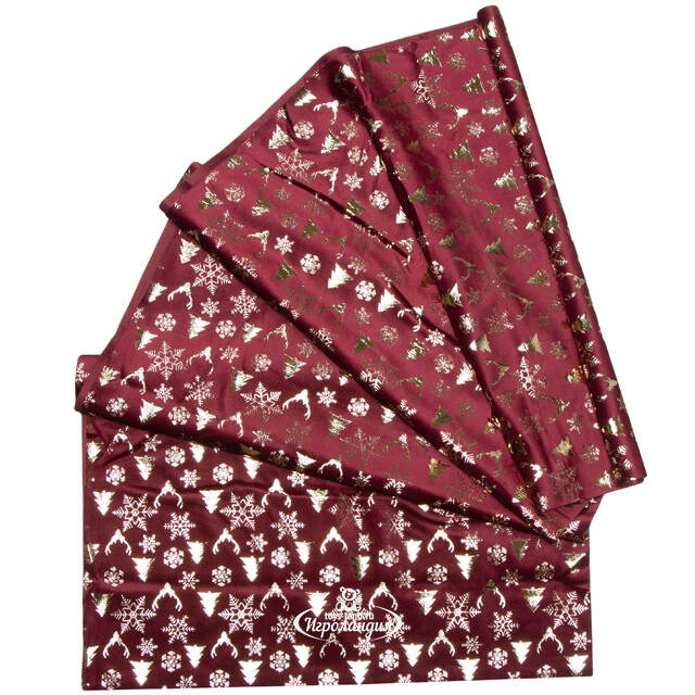 Новогодняя дорожка Granada - Зимний Лес 270*48 см Due Esse Christmas