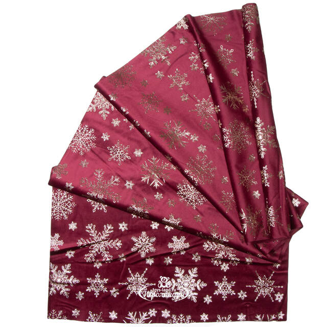 Новогодняя дорожка Granada - Снежинки 270*48 см Due Esse Christmas