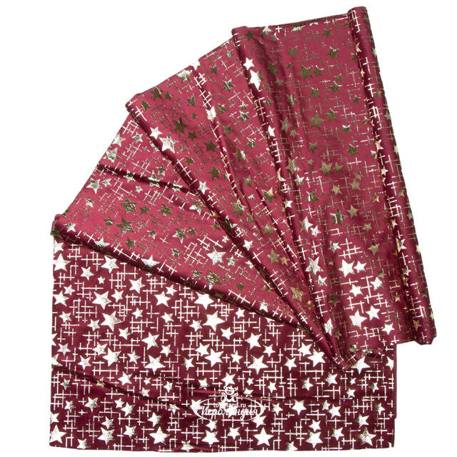 Новогодняя дорожка Granada - Звёздочки 270*48 см Due Esse Christmas