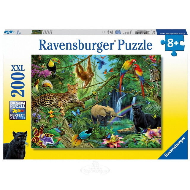 Пазл Джунгли, 200 элементов XXL Ravensburger