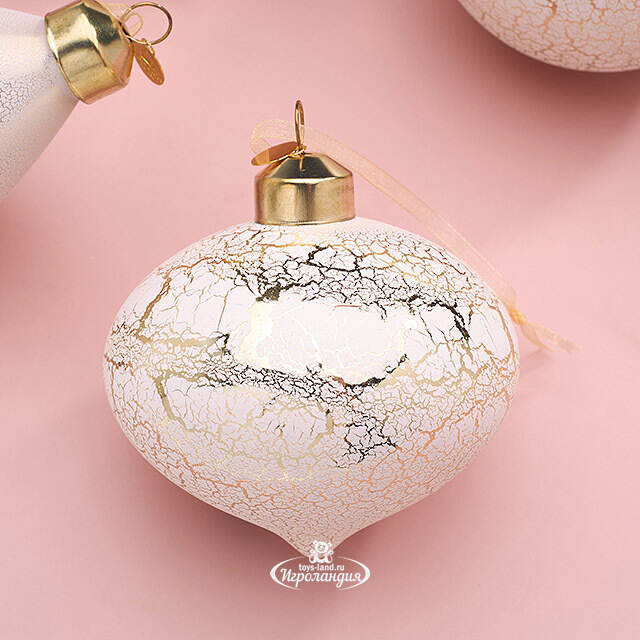 Набор стеклянных игрушек Ceres Framme 8-12 см, 9 шт Christmas Deluxe