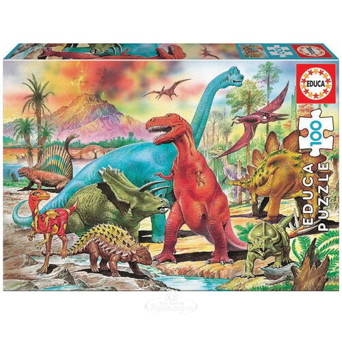 Пазл Динозавры, 100 элементов Educa