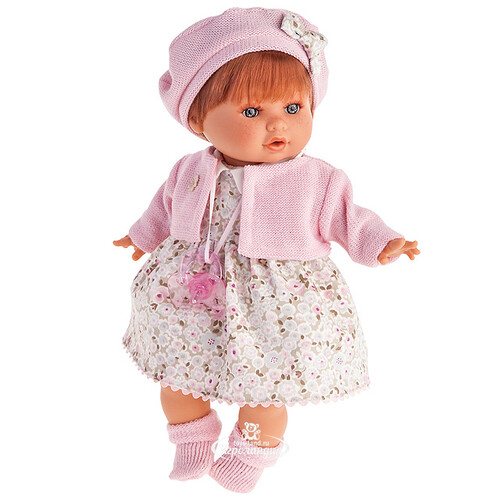 Кукла Кристиана в розовом 30 см плачущая Antonio Juan Munecas