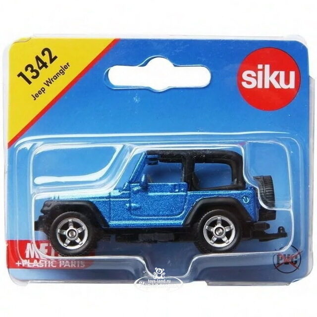 Модель машинки Jeep Wrangler 1:50, 8 см SIKU