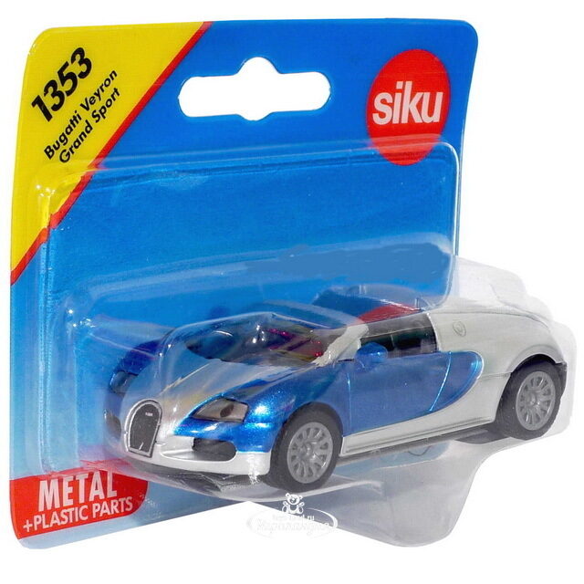 Кабриолет Bugatti Veyron Grand Sport 1:55, 8 см SIKU