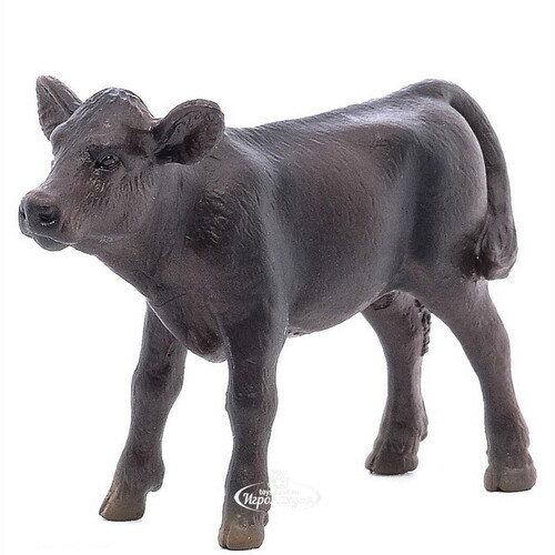 Фигурка Телёнок коровы Чёрный Ангус 8 см Schleich