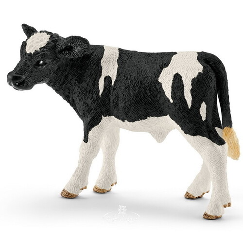 Фигурка Теленок коровы Хольштейн 8 см Schleich