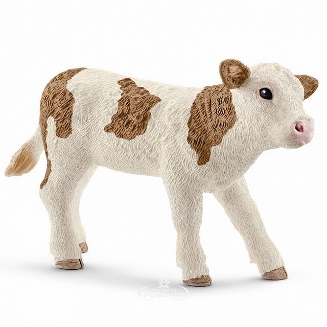 Фигурка Теленок Симментальской коровы 8 см Schleich