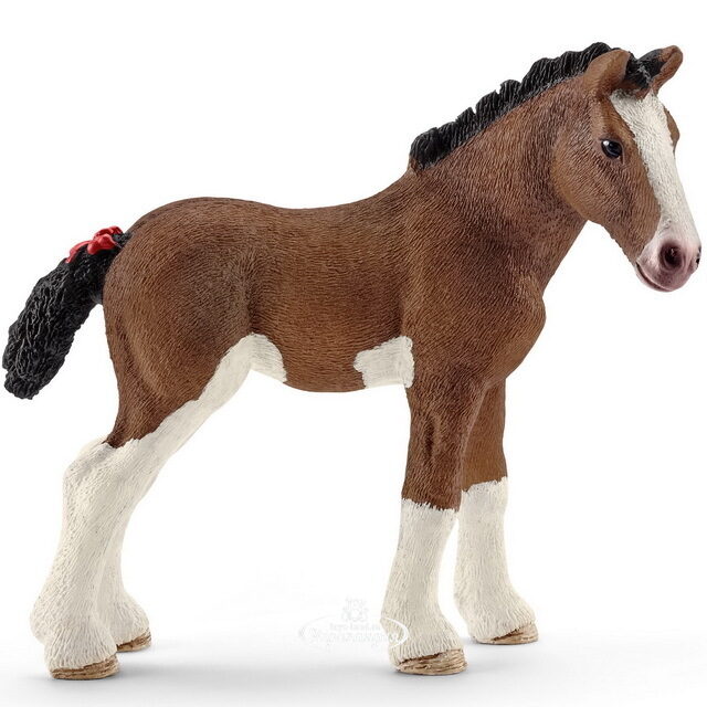 Фигурка Жеребенок лошади Клайдсдейл 9 см Schleich (Шляйх)