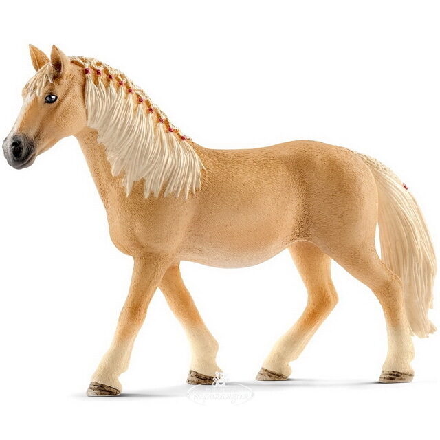 Фигурка Лошадь Хафлингер c плетеной гривой 13 см Schleich