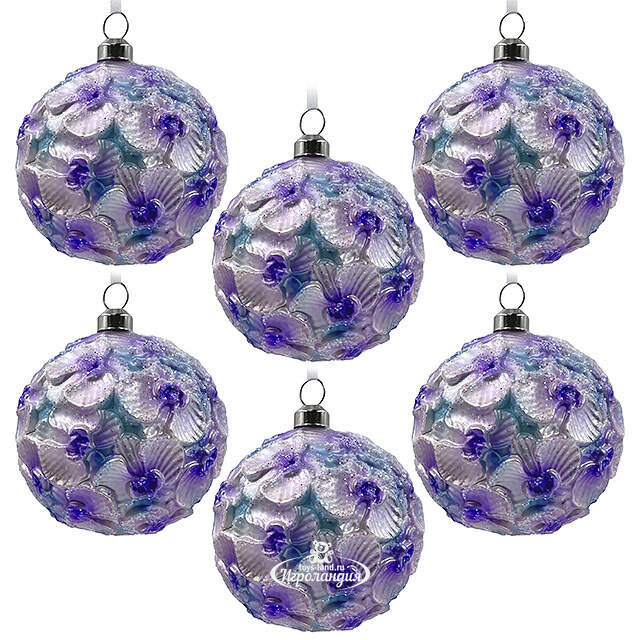 Набор стеклянных шаров Fermo - Пленительная Орхидея 8 см розовый, 12 шт Christmas Deluxe