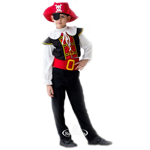 Карнавальный костюм Пират со шляпой, рост 122-134 Бока С