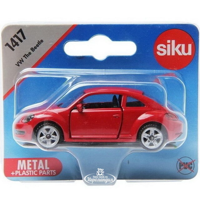 Модель машинки VW Жук красный 1:50, 8 см SIKU