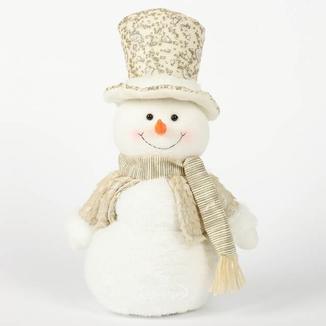 Новогодняя фигура Снеговик Сэр Сноуден в цилиндре 31*16 см Christmas Deluxe