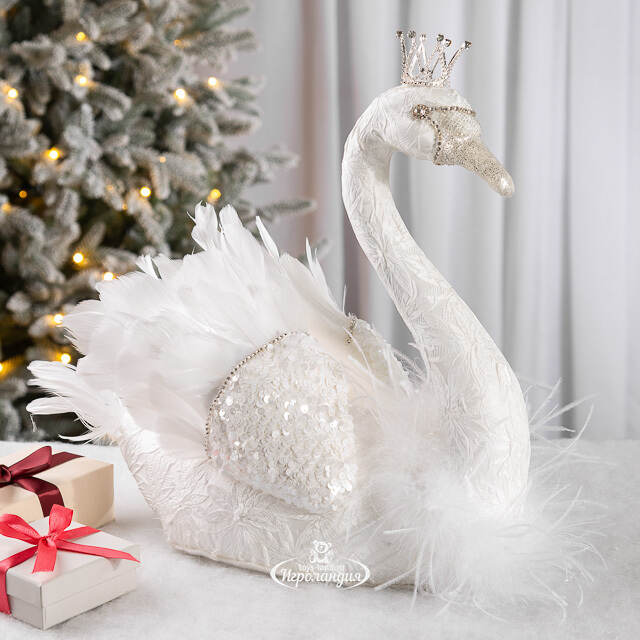 Декоративная фигура Царевна Лебедь Элизе - Warm heart 38*20 см Christmas Deluxe