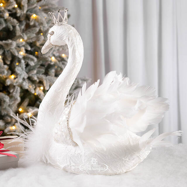 Декоративная фигура Царевна Лебедь Элизе - Warm heart 38*20 см Christmas Deluxe