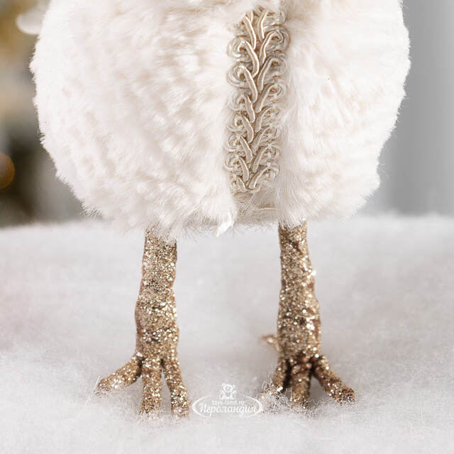 Декоративная фигурка Синичка Лея в наушниках - Warm heart 16*14 см Christmas Deluxe