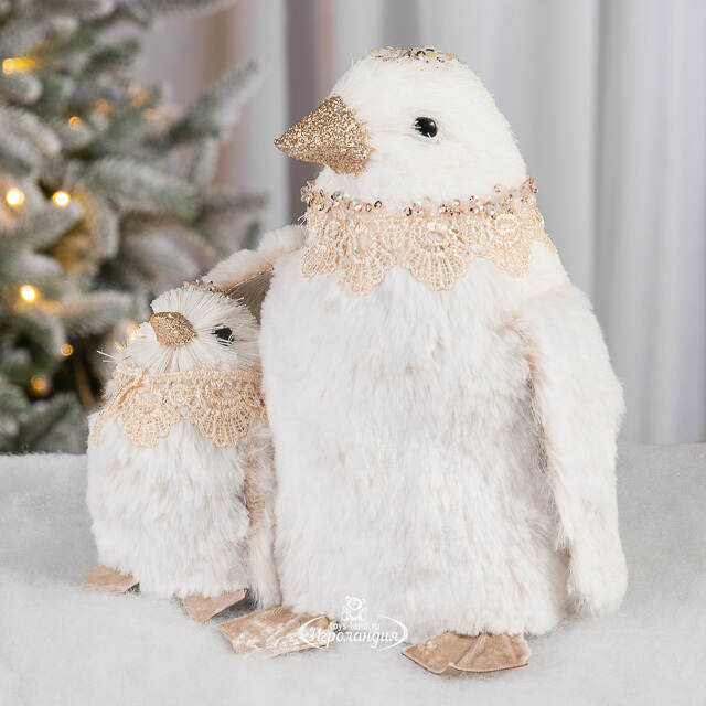 Декоративная фигура Семья Пингвинов Тиарен - Warm heart 20*19 см Christmas Deluxe