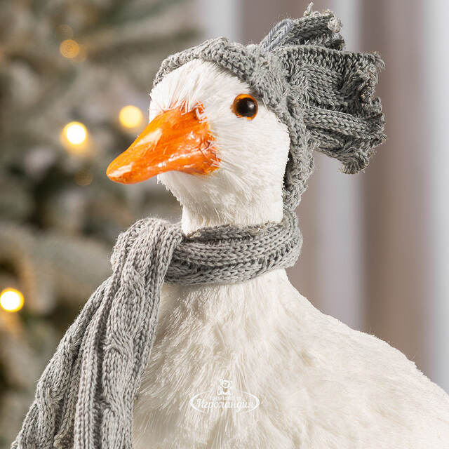 Декоративная фигура Гусь Тувин - Warm heart 36*30 см Christmas Deluxe