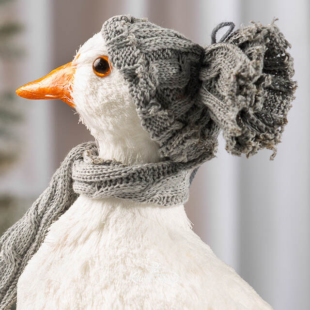 Декоративная фигура Гусь Тувин - Warm heart 36*30 см Christmas Deluxe