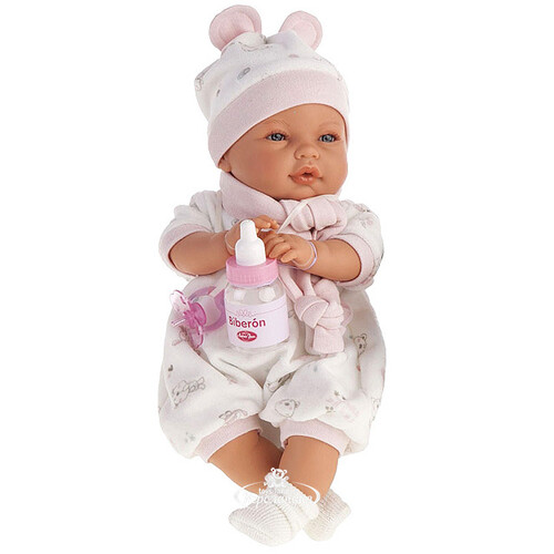 Кукла - младенец София в розовом 37 см плачущая Antonio Juan Munecas
