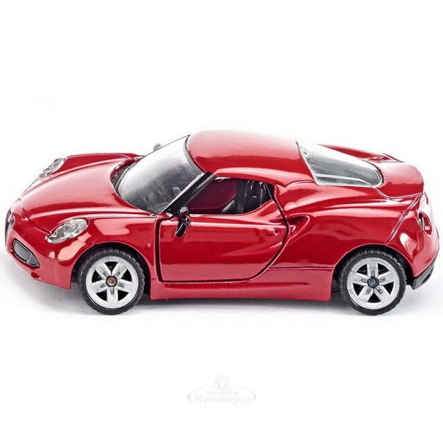 Модель машинки Alfa Romeo 4c 1:55, 10 см SIKU