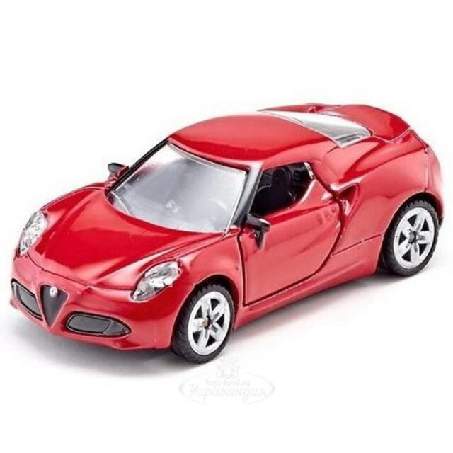 Модель машинки Alfa Romeo 4c 1:55, 10 см SIKU